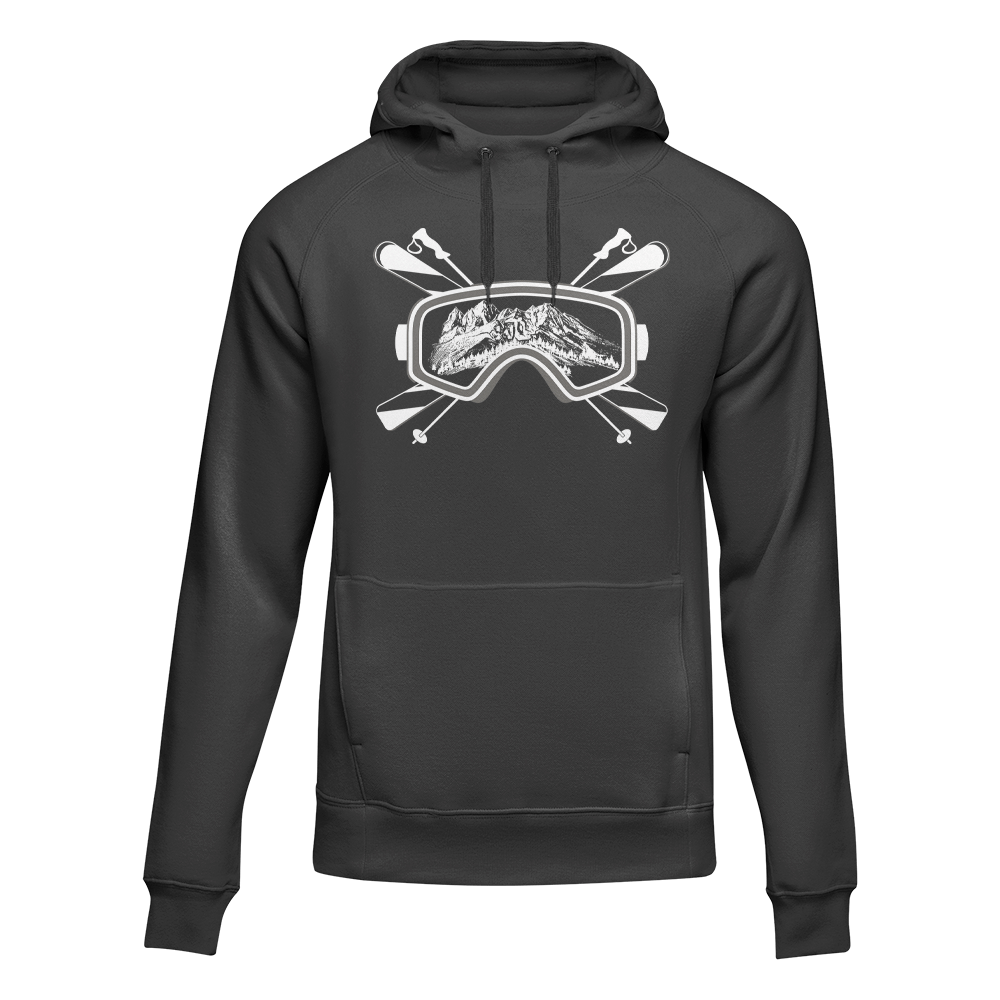 Ski Goggles Adult Fleece Hoodie