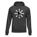 Snowboard Snowflake Adult Fleece Hoodie