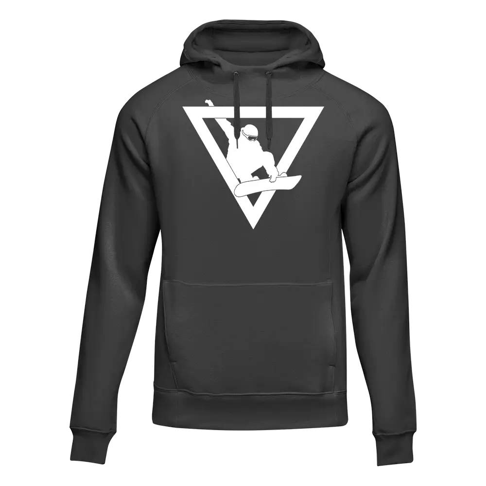 Snowboarder Geometry Adult Fleece Hoodie
