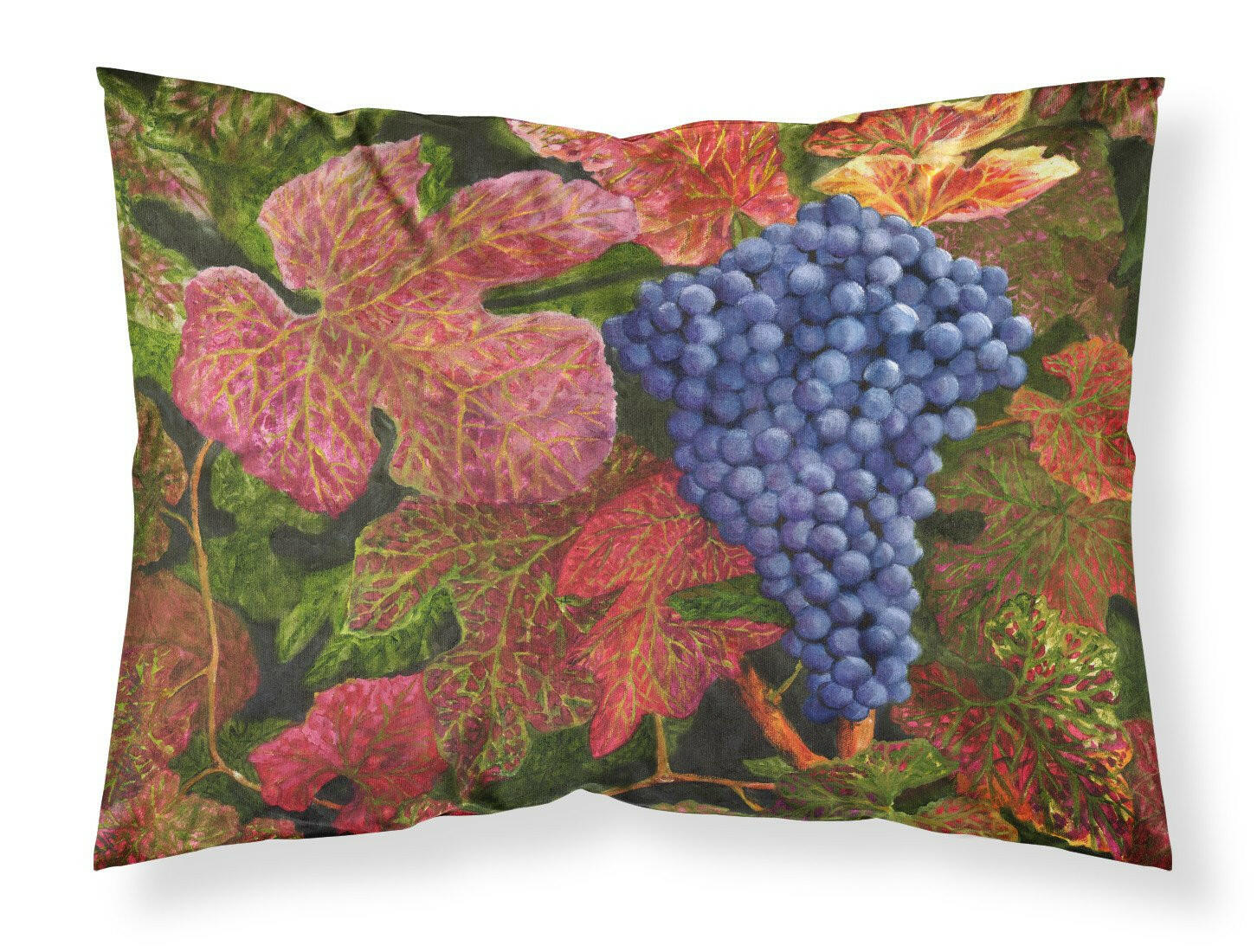Grapes Of Joy by Malenda Trick Standard Pillowcase Lightweight Super Soft Easy Care Decorative Artwork Pillowcase, Standard