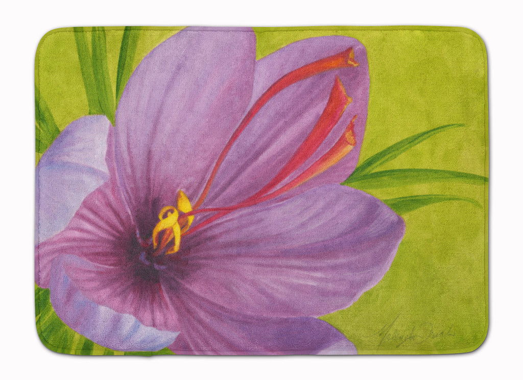Floral by Malenda Trick Memory Foam Kitchen Mat Machine Washable Anti-Fatigue Cushion Comfort Bath or Kitchen Rug