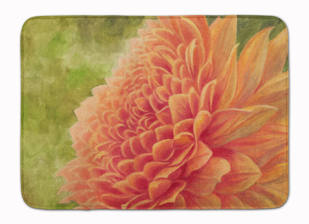 Floral by Malenda Trick Memory Foam Kitchen Mat Machine Washable Anti-Fatigue Cushion Comfort Bath or Kitchen Rug