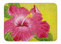 Hot Pink Hibiscus by Malenda Trick Memory Foam Kitchen Mat Machine Washable Anti-Fatigue Cushion Comfort Bath or Kitchen Rug