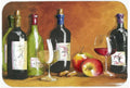 Wine by Malenda Trick Cutting Board Tempered Glass Kitchen Cutting Surface, Heat Resistant Chopping, Non-Slip Feet, Food Prep & Serving