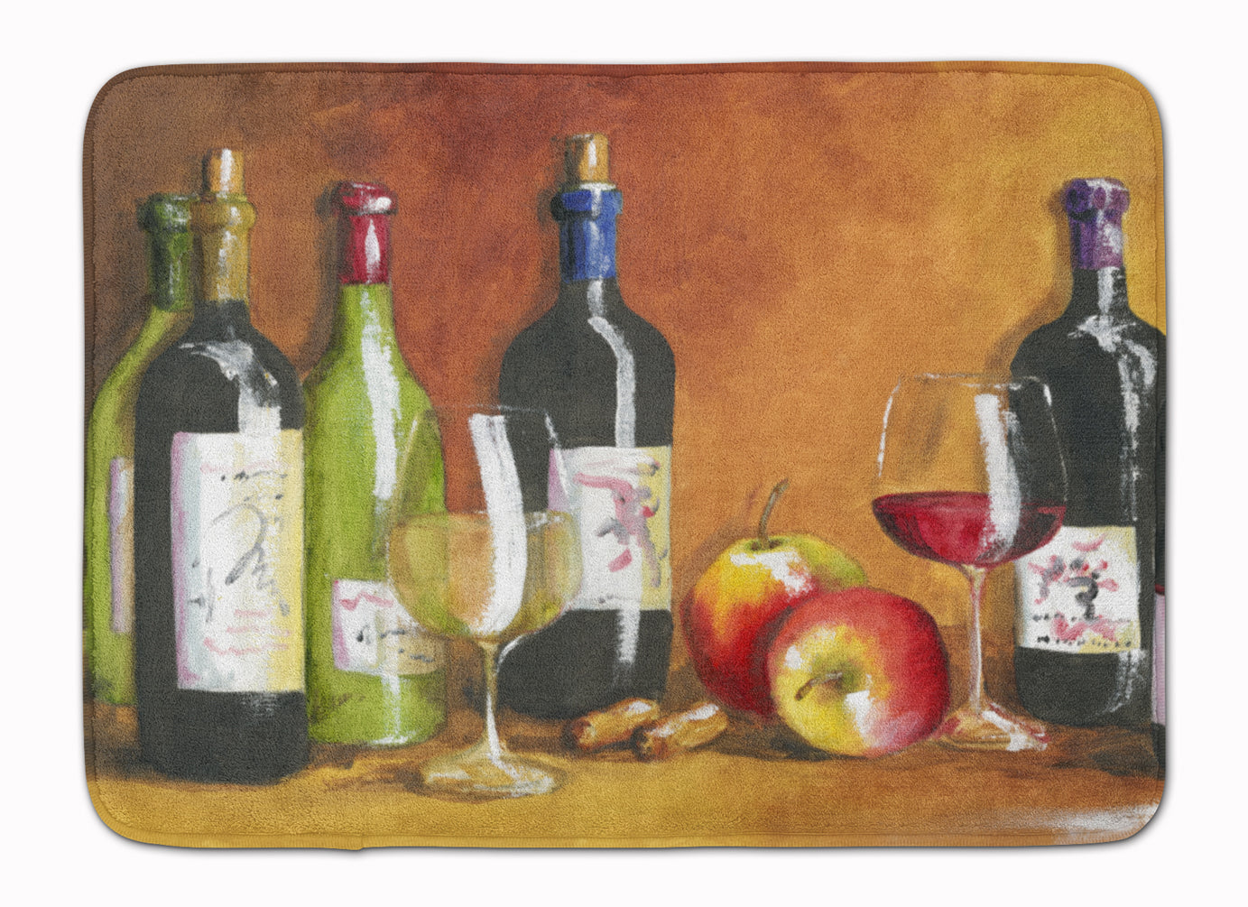 Wine by Malenda Trick Memory Foam Kitchen Mat Machine Washable Anti-Fatigue Cushion Comfort Bath or Kitchen Rug