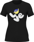 Love Fishing Blue Blowfish Globe T-Shirt for Women