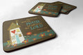 As For Me And My House Foam Coasters Set of 4 Cup Coasters for Indoor Outdoor, Tabletop Protection, Anti Slip, Mouse pad Material