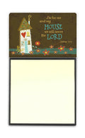 As For Me And My House Watercolor Sticky Note Holder Refillable Dispenser Desk Accessory 3x3 Pad Gift