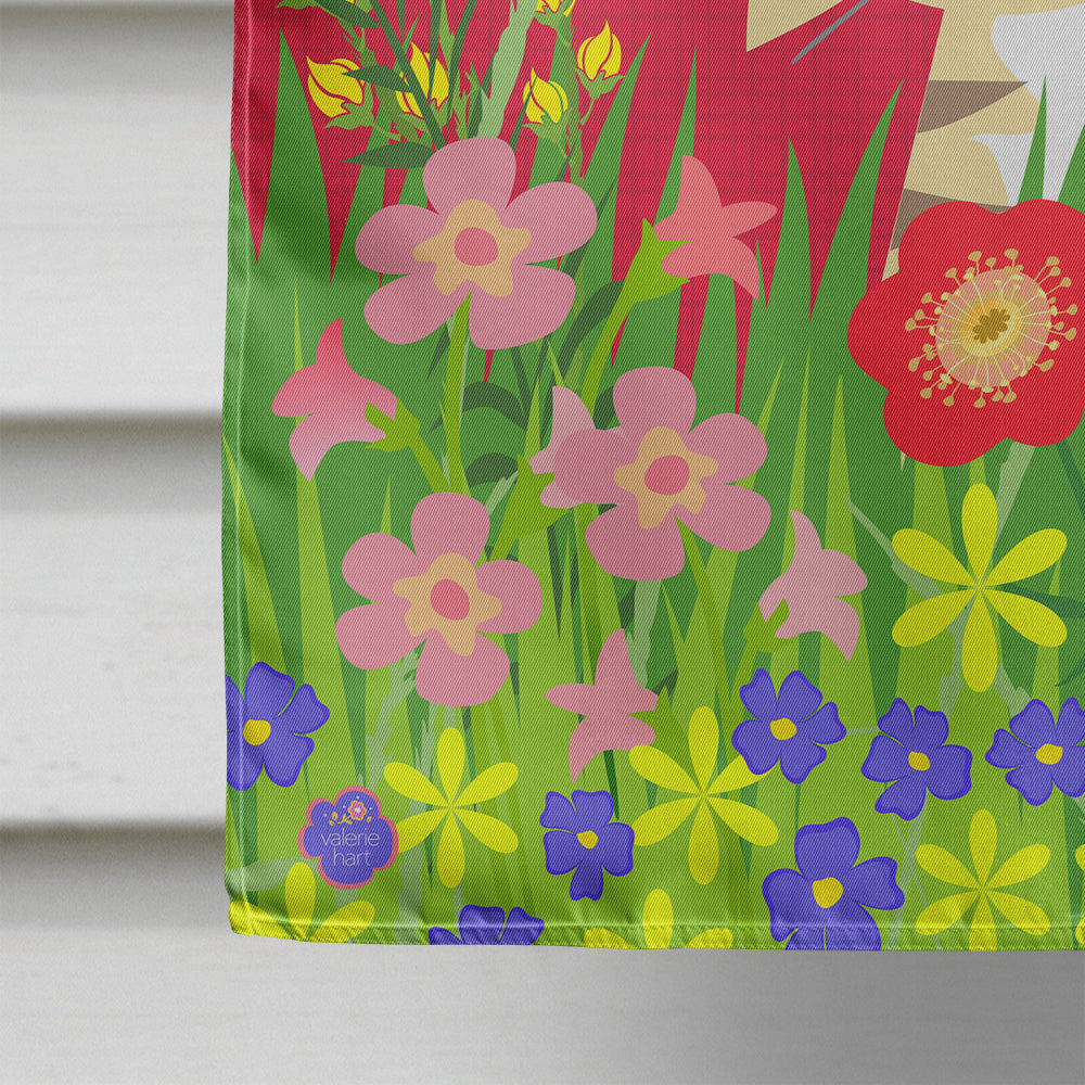 Garden Cat House Flag 28x40 Porch Sleeve Pole Decorative Outside Yard Banner Artwork Wall Hanging, Polyester