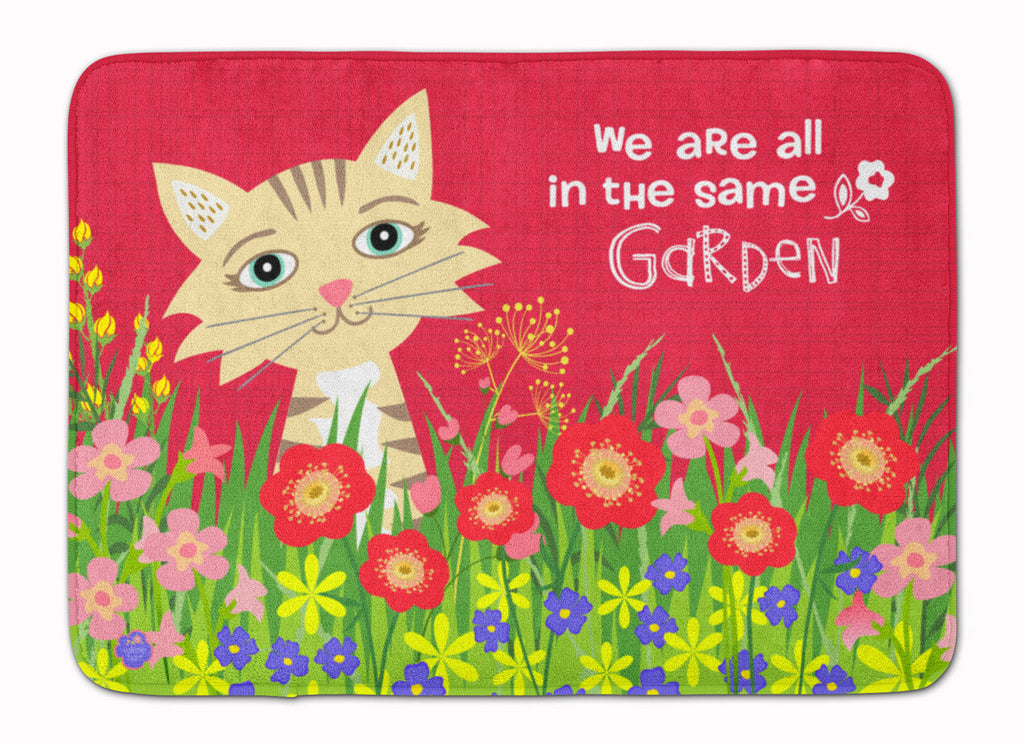 Garden Cat Memory Foam Kitchen Mat Machine Washable Anti-Fatigue Cushion Comfort Bath or Kitchen Rug