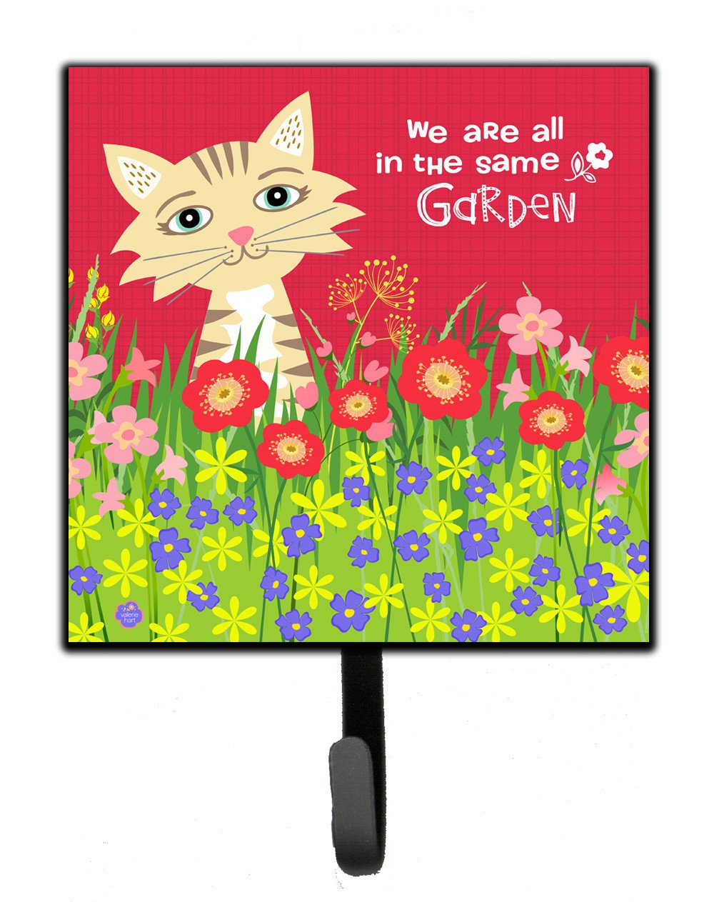 Garden Cat Leash or Key Holder Wall Hooks, Key Hooks Holder, Coat Rack Wall Mount, Coat Hooks, Hooks for Hanging Keys, Towels, Aprons, Leashes
