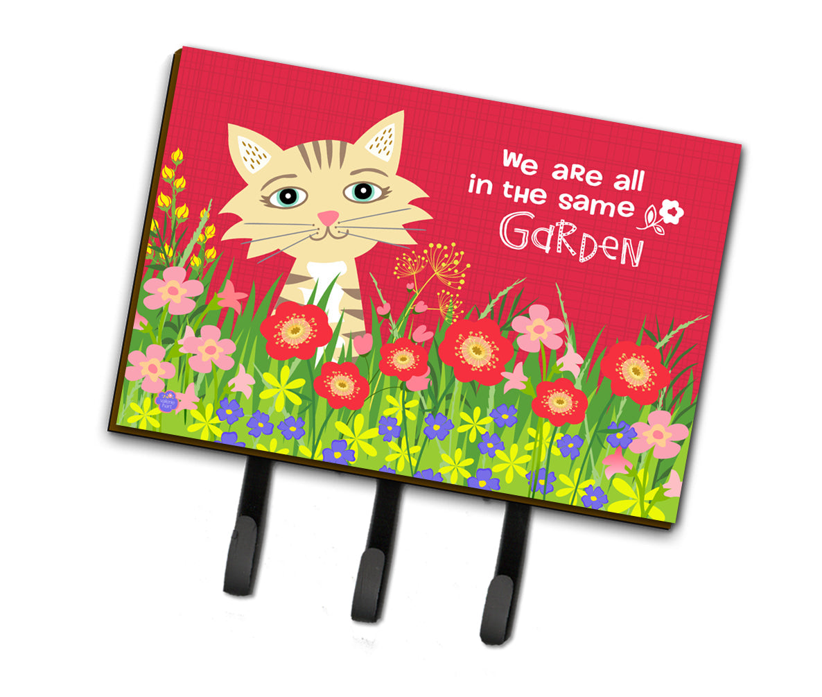 Garden Cat Leash or Key Holder Wall Hooks, Coat Rack Wall Mount, for Hanging Keys, Towels, Aprons, Leashes