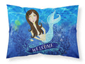 Welcome Mermaid Standard Pillowcase Lightweight Super Soft Easy Care Decorative Artwork Pillowcase, Standard
