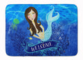 Welcome Mermaid Memory Foam Kitchen Mat Machine Washable Anti-Fatigue Cushion Comfort Bath or Kitchen Rug