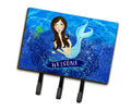 Welcome Mermaid Leash or Key Holder Wall Hooks, Coat Rack Wall Mount, for Hanging Keys, Towels, Aprons, Leashes