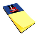 Ahoy Matey Nautical Border Collie Watercolor Sticky Note Holder Refillable Dispenser Desk Accessory 3x3 Pad Gift