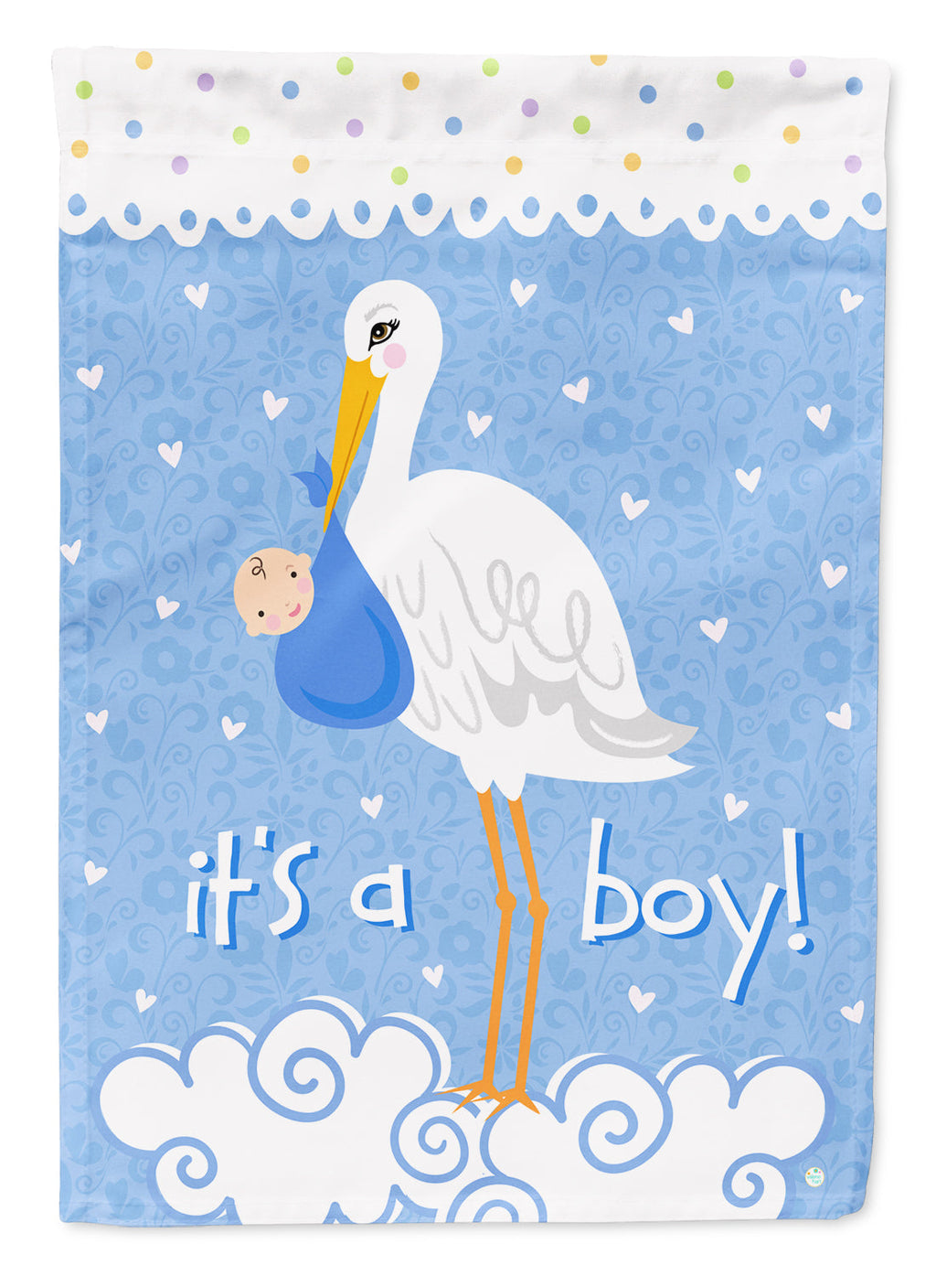 It's a Baby Boy House Flag 28x40 Porch Sleeve Pole Decorative Outside Yard Banner Artwork Wall Hanging, Polyester