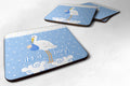 It's a Baby Boy Foam Coasters Set of 4 Cup Coasters for Indoor Outdoor, Tabletop Protection, Anti Slip, Mouse pad Material