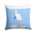 It's a Baby Boy Decorative Throw Pillow 14x14 Indoor Outdoor Accent Cushion, Fabric Cover with Insert for Sofa, Bed, Porch & Living Room