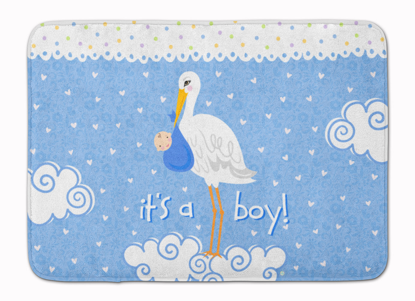 It's a Baby Boy Memory Foam Kitchen Mat Machine Washable Anti-Fatigue Cushion Comfort Bath or Kitchen Rug