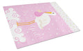 It's a Baby Girl Cutting Board Tempered Glass Kitchen Cutting Surface, Heat Resistant Chopping, Non-Slip Feet, Food Prep & Serving