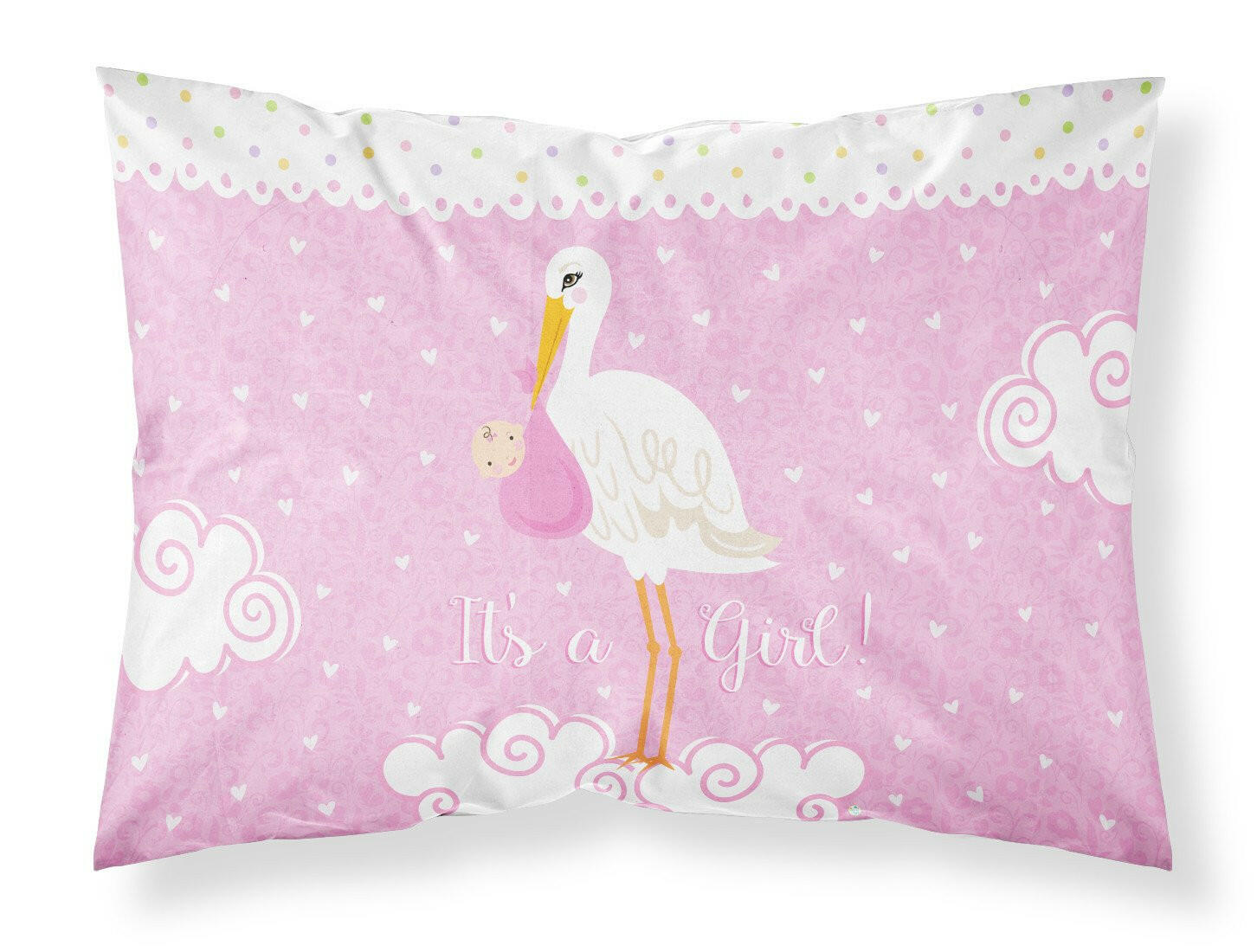 It's a Baby Girl Standard Pillowcase Lightweight Super Soft Easy Care Decorative Artwork Pillowcase, Standard