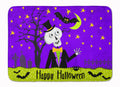 Happy Halloween Skeleton Memory Foam Kitchen Mat Machine Washable Anti-Fatigue Cushion Comfort Bath or Kitchen Rug