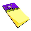 Happy Halloween Skeleton Watercolor Sticky Note Holder Refillable Dispenser Desk Accessory 3x3 Pad Gift