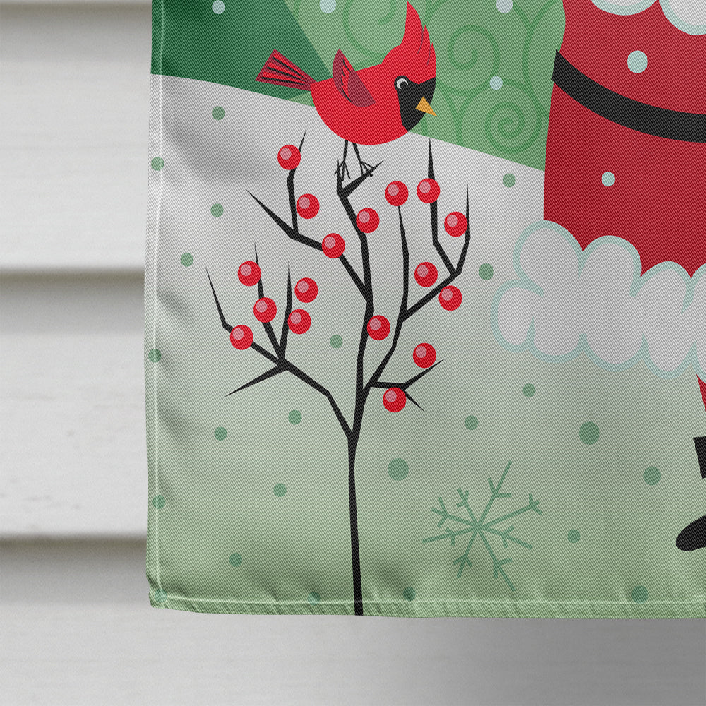 Merry Christmas Santa Claus Ho Ho Ho House Flag 28x40 Porch Sleeve Pole Decorative Outside Yard Banner Artwork Wall Hanging, Polyester