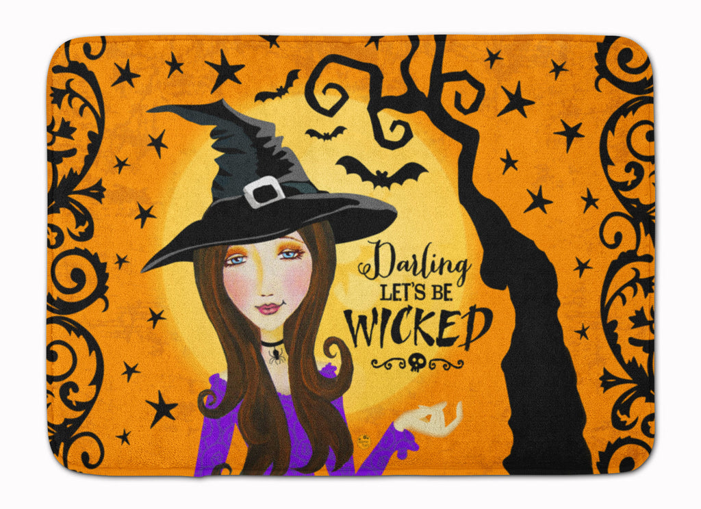 Halloween Wicked Witch Memory Foam Kitchen Mat Machine Washable Anti-Fatigue Cushion Comfort Bath or Kitchen Rug