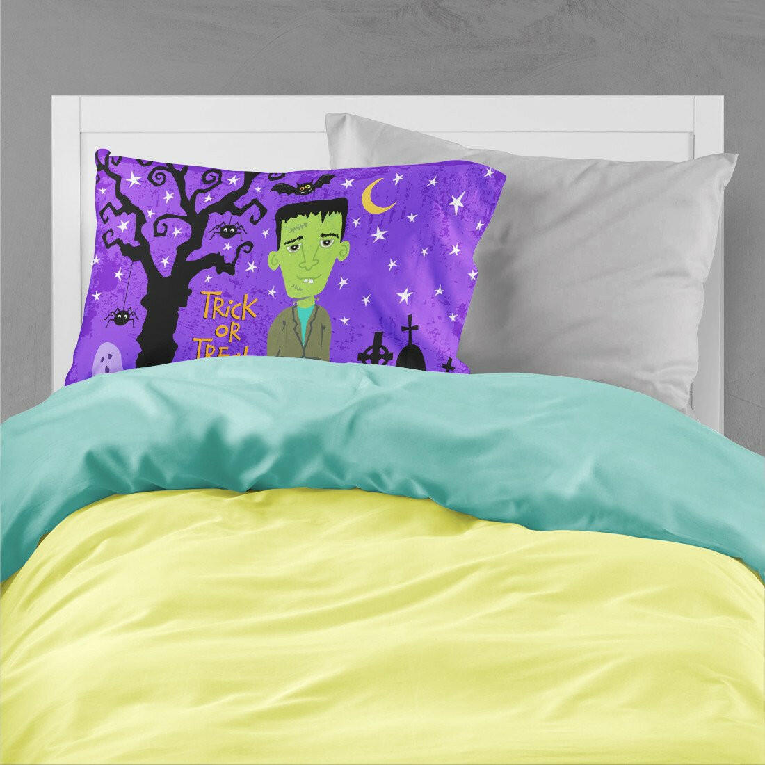 Halloween Frankie Frankenstein Standard Pillowcase Lightweight Super Soft Easy Care Decorative Artwork Pillowcase, Standard