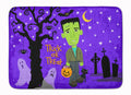 Halloween Frankie Frankenstein Memory Foam Kitchen Mat Machine Washable Anti-Fatigue Cushion Comfort Bath or Kitchen Rug