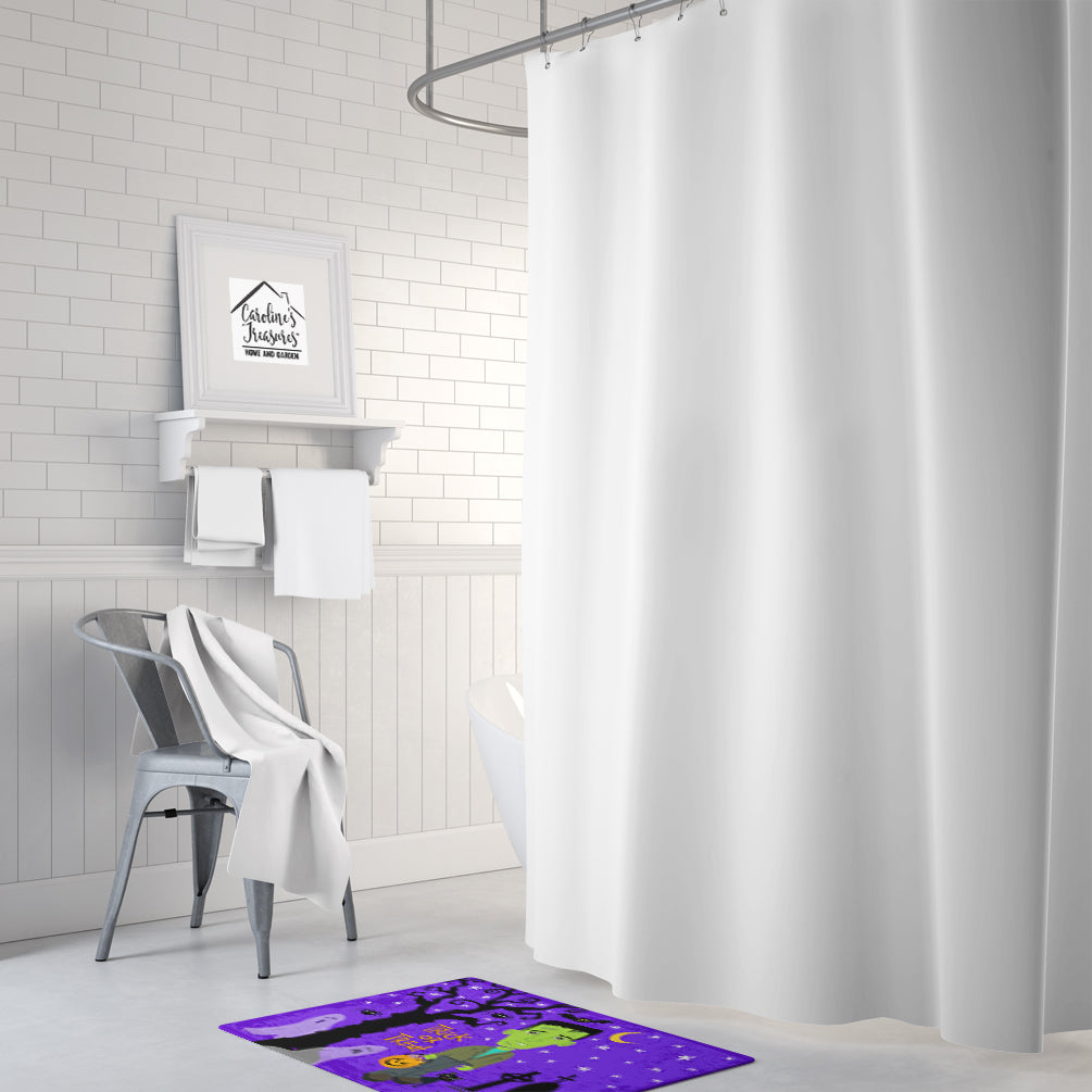 Halloween Frankie Frankenstein Memory Foam Kitchen Mat Machine Washable Anti-Fatigue Cushion Comfort Bath or Kitchen Rug