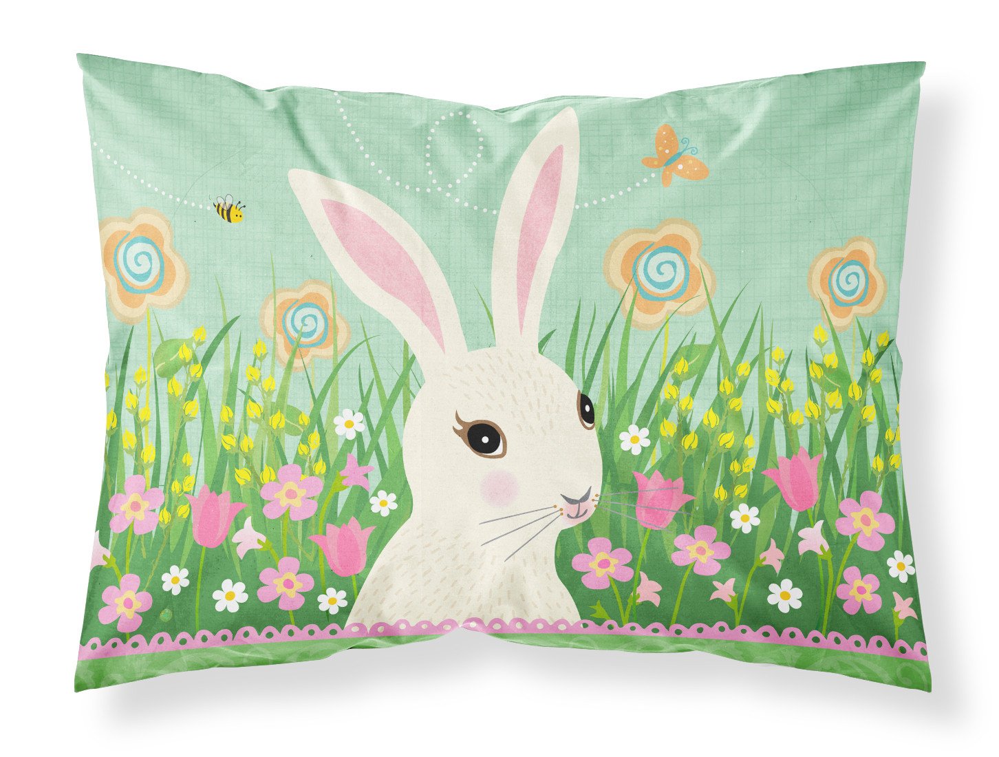 Easter Bunny Rabbit Standard Pillowcase Lightweight Super Soft Easy Care Decorative Artwork Pillowcase, Standard
