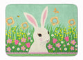 Easter Bunny Rabbit Memory Foam Kitchen Mat Machine Washable Anti-Fatigue Cushion Comfort Bath or Kitchen Rug