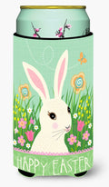 Easter Bunny Rabbit Tall Boy Hugger Can Cooler Sleeve Machine Washable Drink Collapsible Insulator Beverage Insulated Holder