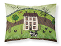 Folk Art Country House Standard Pillowcase Lightweight Super Soft Easy Care Decorative Artwork Pillowcase, Standard