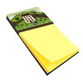 Folk Art Country House Watercolor Sticky Note Holder Refillable Dispenser Desk Accessory 3x3 Pad Gift