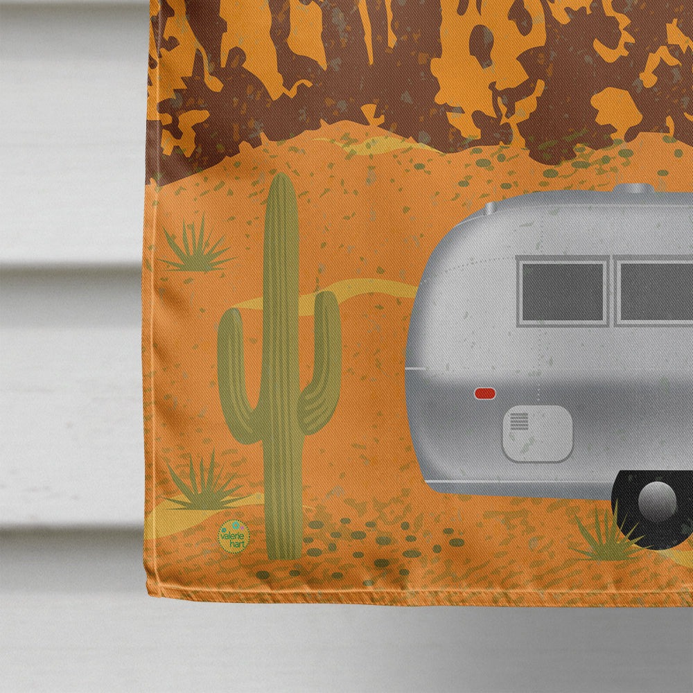 Airstream Camper Camping Wander House Flag 28x40 Porch Sleeve Pole Decorative Outside Yard Banner Artwork Wall Hanging, Polyester