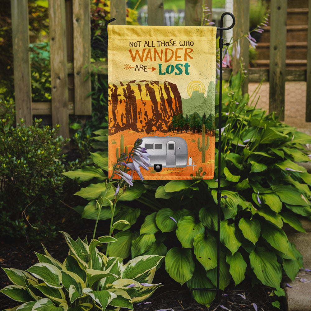 Airstream Camper Camping Wander Garden Flag Mailbox Decorative Yard Banner Outside Patio Artwork for Flower Beds, Garden Size, Multicolor