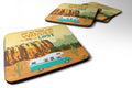 RV Camper Camping Wander Foam Coasters Set of 4 Cup Coasters for Indoor Outdoor, Tabletop Protection, Anti Slip, Mouse pad Material