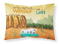 RV Camper Camping Wander Standard Pillowcase Lightweight Super Soft Easy Care Decorative Artwork Pillowcase, Standard
