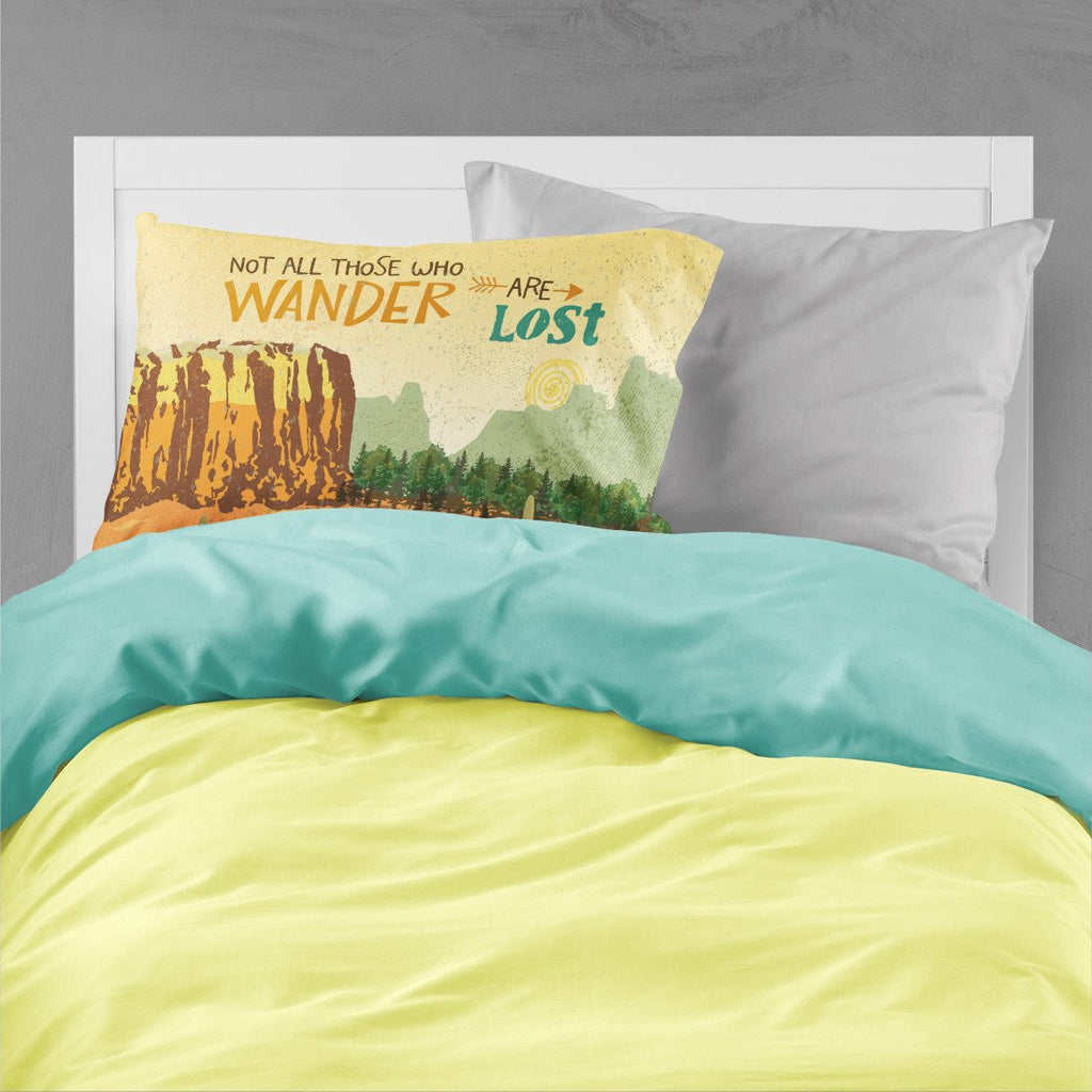 RV Camper Camping Wander Standard Pillowcase Lightweight Super Soft Easy Care Decorative Artwork Pillowcase, Standard