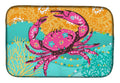 Coastal Pink Crab Dish Drying Mat Absorbent Dish Drying Mat Pad for Kitchen Counter Dish Drainer Mat for Countertop, 14 x 21", Multicolor
