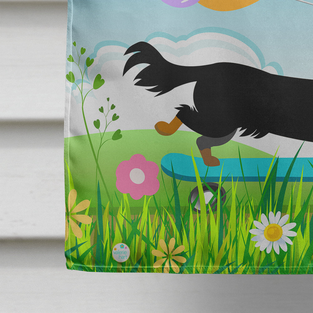 Happy Birthday Dachshund House Flag 28x40 Porch Sleeve Pole Decorative Outside Yard Banner Artwork Wall Hanging, Polyester
