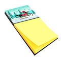 Merry Christmas Dachshund Watercolor Sticky Note Holder Refillable Dispenser Desk Accessory 3x3 Pad Gift