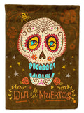Day of the Dead House Flag 28x40 Porch Sleeve Pole Decorative Outside Yard Banner Artwork Wall Hanging, Polyester
