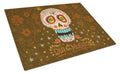 Day of the Dead Cutting Board Tempered Glass Kitchen Cutting Surface, Heat Resistant Chopping, Non-Slip Feet, Food Prep & Serving