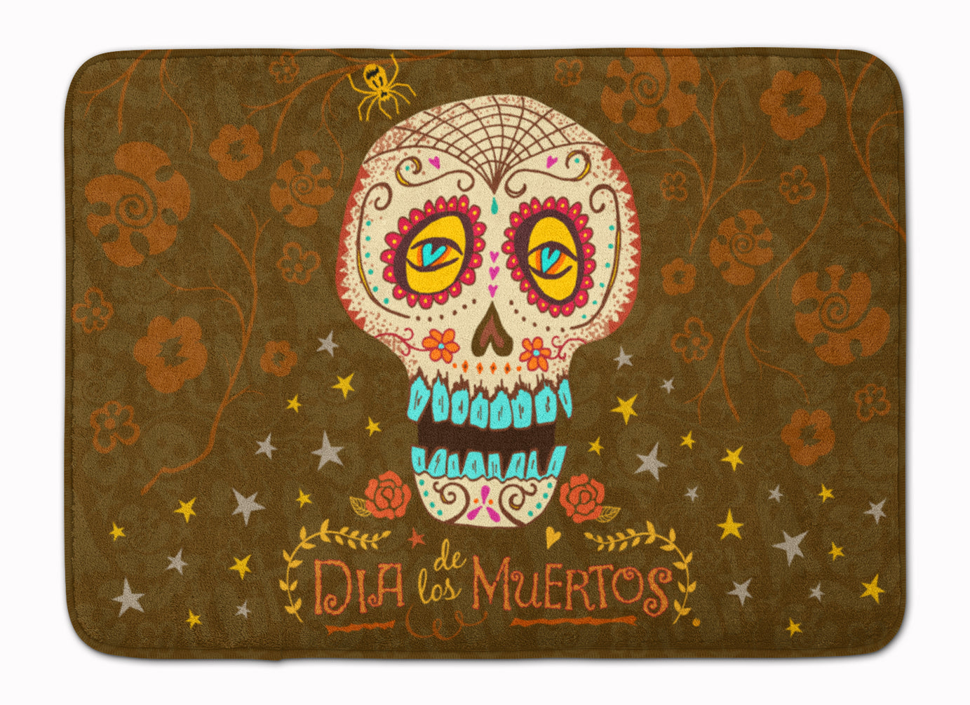 Day of the Dead Memory Foam Kitchen Mat Machine Washable Anti-Fatigue Cushion Comfort Bath or Kitchen Rug