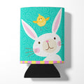 Happy Easter Rabbit Can or Bottle Hugger Cooler Sleeve for Standard 12 oz Cans, Insulated Foam Beer & Soda Can Hugger Reusable